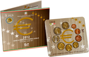 Bu Set Italy 2012 Euro 9 Coins
