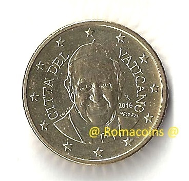 50 Cent Vatikan 2016 Münze Papst Franziskus