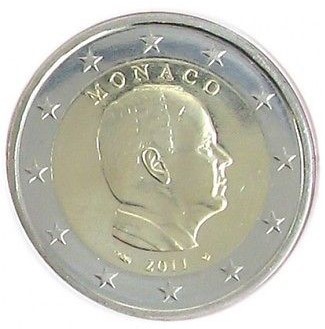 2 Euro Monaco 2011 Unc. Uncirculated Coin Unfindable !!!!