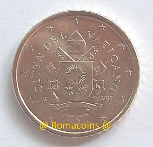 50 Cent Vatikan 2017 Münze Papst Franziskus