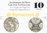 10 Euro Italy 2017 Silver Iron Architectures Proof