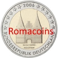 2 Euro Commemorative Coin Germany 2006 Holstein Bu Mint F