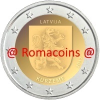 2 Euros Commémorative Lettonie 2017 Pièce Kurzeme