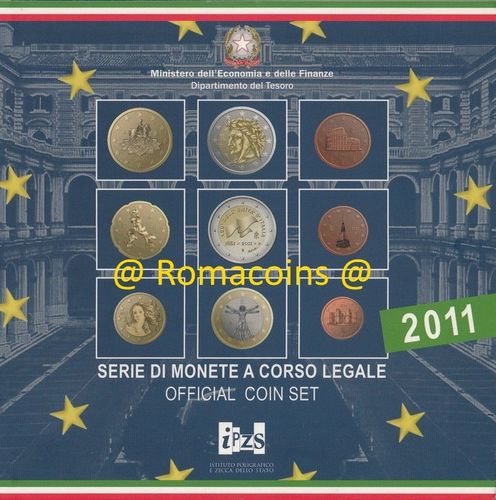 Bu Set Italy 2011 Euro 9 Coins