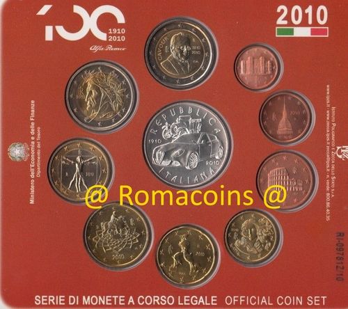 Bu Set Italy 2010 with 5 Euro Silver Coin