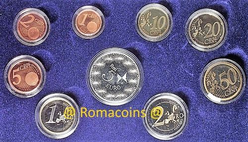 Proof Set Italy 2004 with 5 Euro Silver Coin