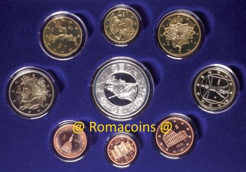 Proof Set Italy 2006 with 5 Euro Silver Coin