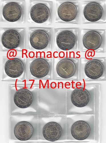 Complete Set 2 Euro Commemorative Coins 2007 Treaty of Rome