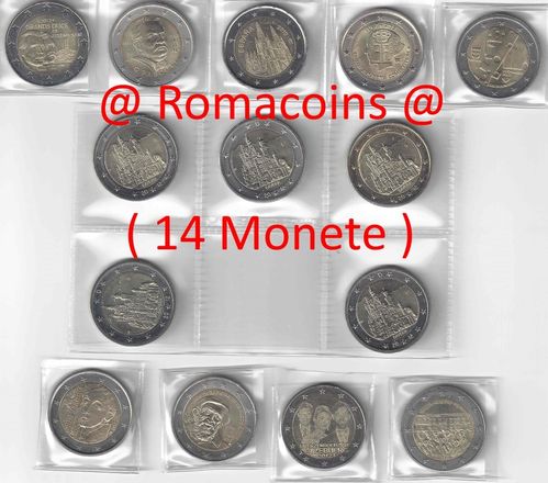 Série Complète 2 Euros Commémoratives 2012 14 Pièces
