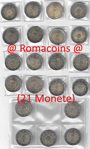 Komplettsatz 2 Euro Sondermünzen 2012 10 Jahre Euro