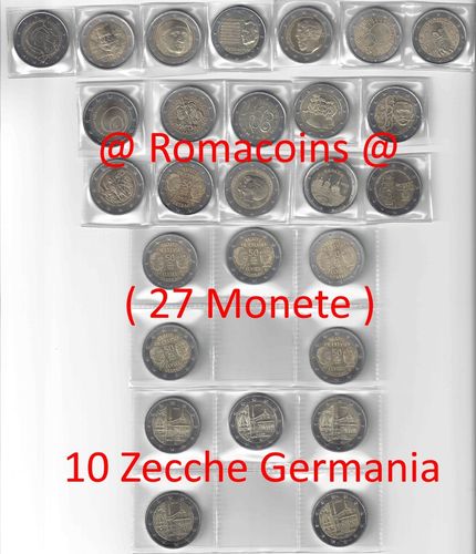 Complete Set 2 Euro Commemorative Coins 2013 27 Coins