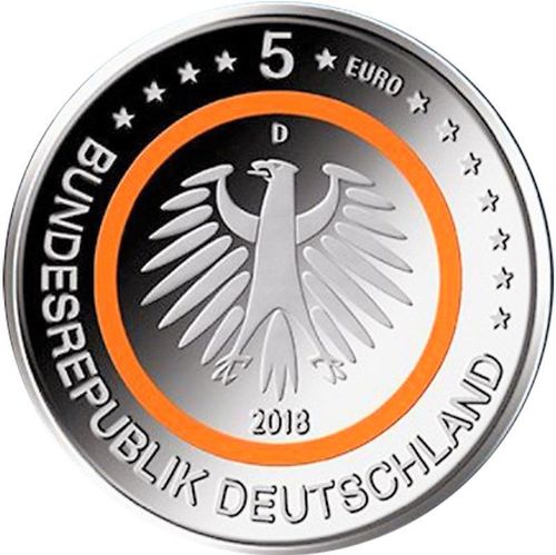 5 Euro Coin Germany 2018 Subtropical Zone Unc