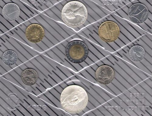 Italien Kms 1996 Kursmünzensatz Stempelglanz