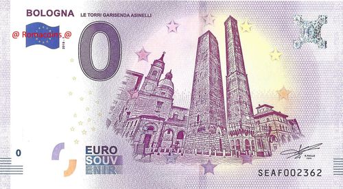 Touristische Banknote 0 Euro Souvenir Bologna