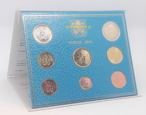 Vatikan Kms 2019 Kursmünzensatz Papst Franziskus-Wappen Euro Stempelglanz