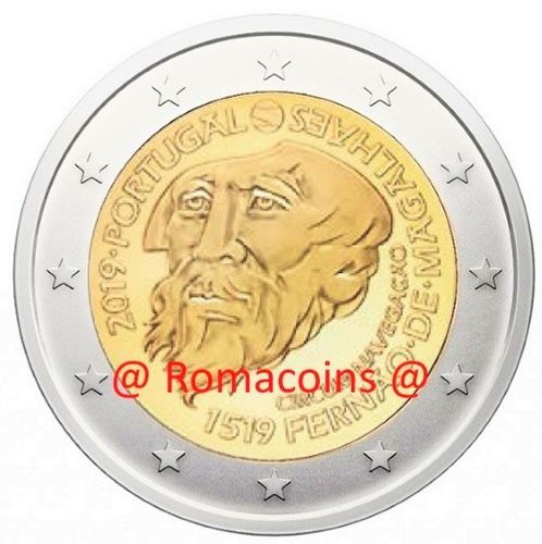 2 Euro Commemorative Coin Portugal 2019 Magellan