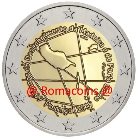 2 Euro Commemorative Coin Portugal 2019 Madeira