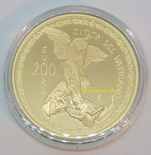200 Euro Vaticano 2019 Oro Fondo Specchio Proof