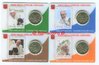 4 Vatican Coincard 50 cents Year 2020 Pope Francis with Animals