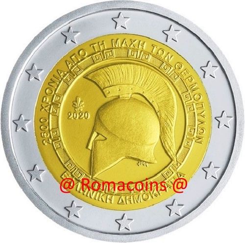 2 Euro Commemorative Coin Greece 2020 Battle of Thermopylae