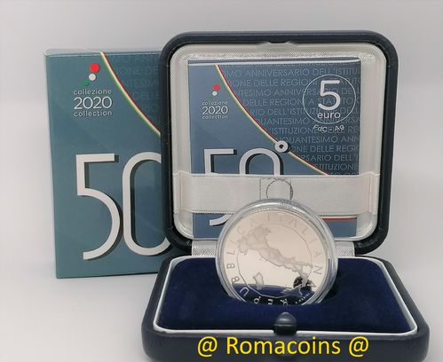 5 Euro Silver Italy 2020 Italian Regions Bu