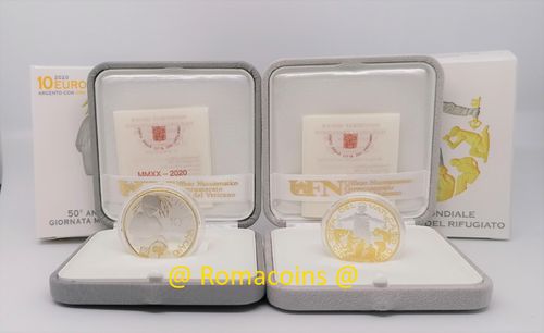 5 + 10 Euro Vatican 2020 Gold and Silver Proof