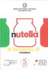 Triptico Nutella 5 Euros 2021 Italia Plata Fdc