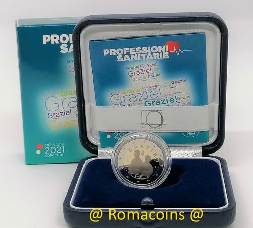 2 Euro Coin Italy 2021 "Grazie" Thank You Proof
