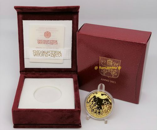 100 Euro Vatikan 2021 Goldmünze Polierte Platte PP