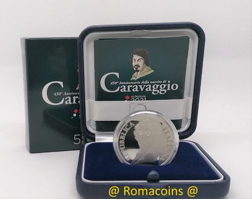 5 Euro Italy 2021 Caravaggio Silver Proof