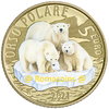 5 Euros Italia 2021 Oso Polar Moneda Mundo Sostenible