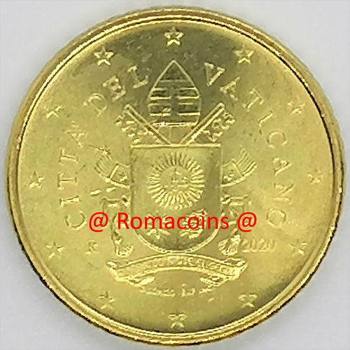 50 Cent Vatikan 2020 Münze Papst Franziskus