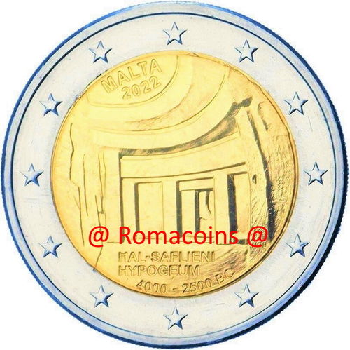 2 Euro Commemorative Coin Malta 2022 Hal-Saflieni Hypogeum