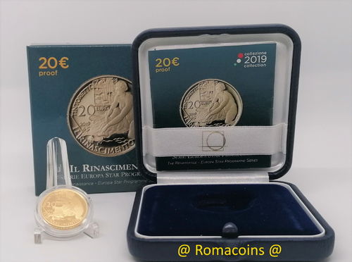 20 Euro Italy 2019 Tintoretto Gold Coin Proof