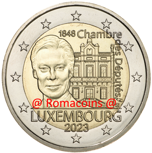 2 Euro Commemorative Coin Luxembourg 2023 House Representatives