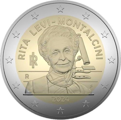 2 Euro Commemorative Coin Italy 2024 Rita Levi-Montalcini
