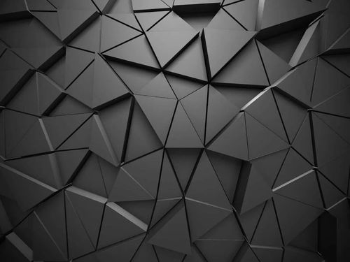 Design 3D triangoli nero e grigio n.03062