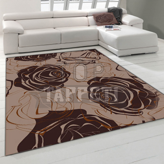 MODERN STYLE - Tappeto Moderno Stampa Digitale - Brown Roses