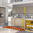 Tappeto Salotto Cucina Bagno Lavabile Antiscivolo Moderno Geometrico Croce Arancio - MOD5022