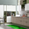 Tappeto Salotto Cucina Bagno Lavabile Antiscivolo Moderno Geometrico Triangolo Verde - MOD5048
