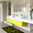 Tappeto Passatoia  Salotto Cucina Bagno Lavabile Antiscivolo Moderno Astratto Verde - MOD5075