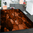 Tappeto Passatoia  Salotto Cucina Bagno Lavabile Antiscivolo Moderno Quadrato Arancio - MOD5083