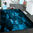 Tappeto Passatoia  Salotto Cucina Bagno Lavabile Antiscivolo Moderno Quadrato Blu - MOD5092