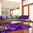Tappeto Passatoia Salotto Cucina Bagno Lavabile Antiscivolo Moderno Geometrico Viola  -MOD5170