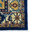 KAZAKH - Tappeto Stile Persiano Disegno Tribale Greche Frange Beige Blu 1534A Navy
