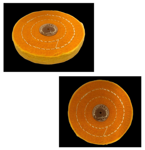 Spazzola circolare in cotone giallo