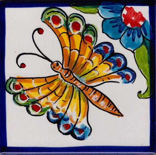 Piastrelle Ceramica  - Piastrella Farfalla 01