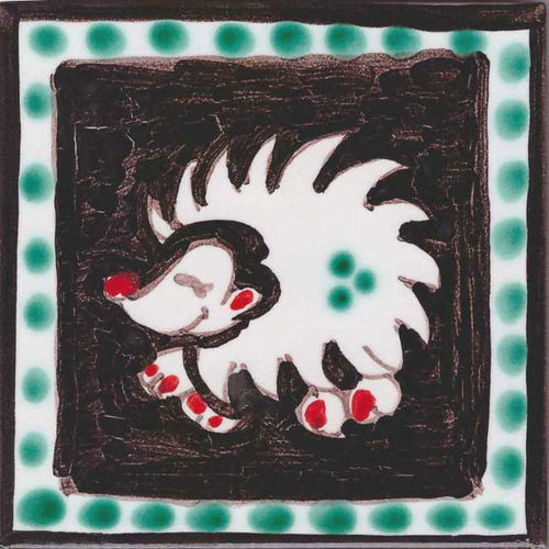 Mattonella in ceramica decorata Animaletti 13
