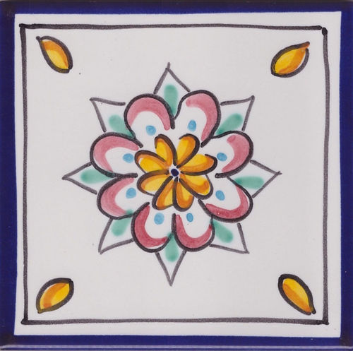 Piastrelle in Ceramica Decorate a mano - Piastrella La Vietrese 56