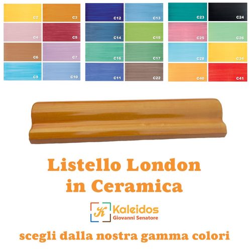Listello London 5x20 cm - Pennellata Vietri